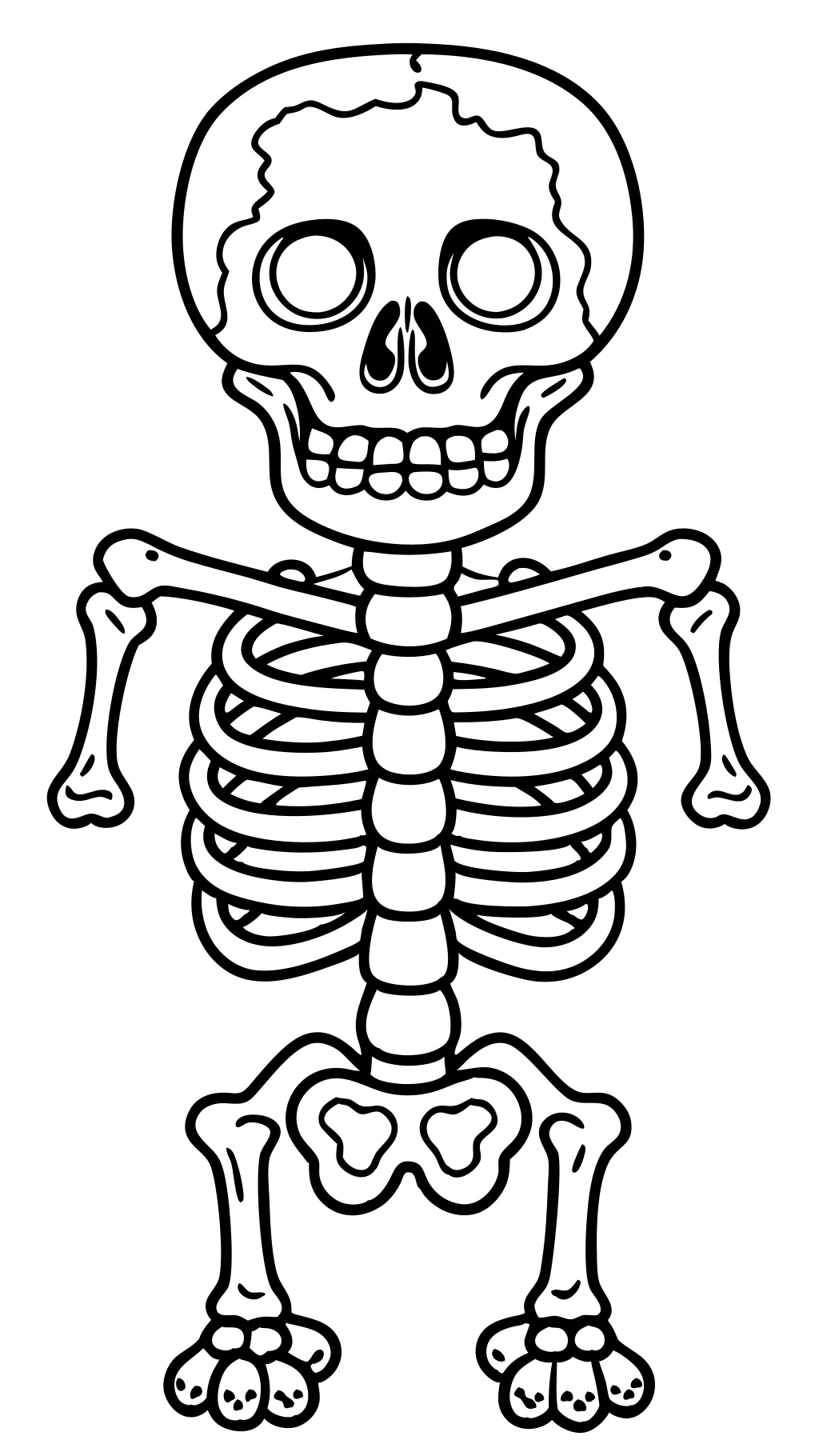 coloring pages bones